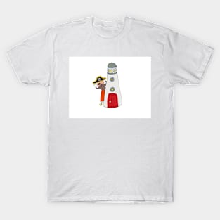 Pete the part-time pirate - lighthouse T-Shirt